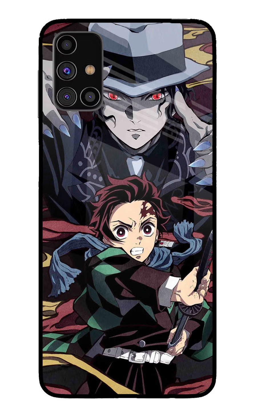 Demon Slayer Samsung M31s Back Cover, Glass case