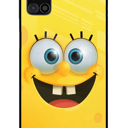 Sponge 1 Samsung M31s Glass Case Back Cover by Casekaro