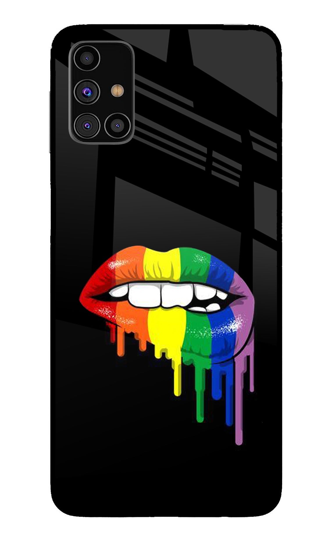 Lips Biting Samsung M31s Back Cover