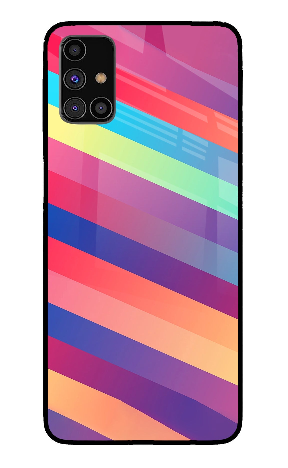 Stripes color Samsung M31s Back Cover