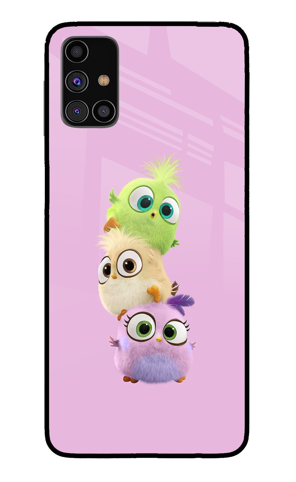 Cute Little Birds Samsung M31s Glass Case