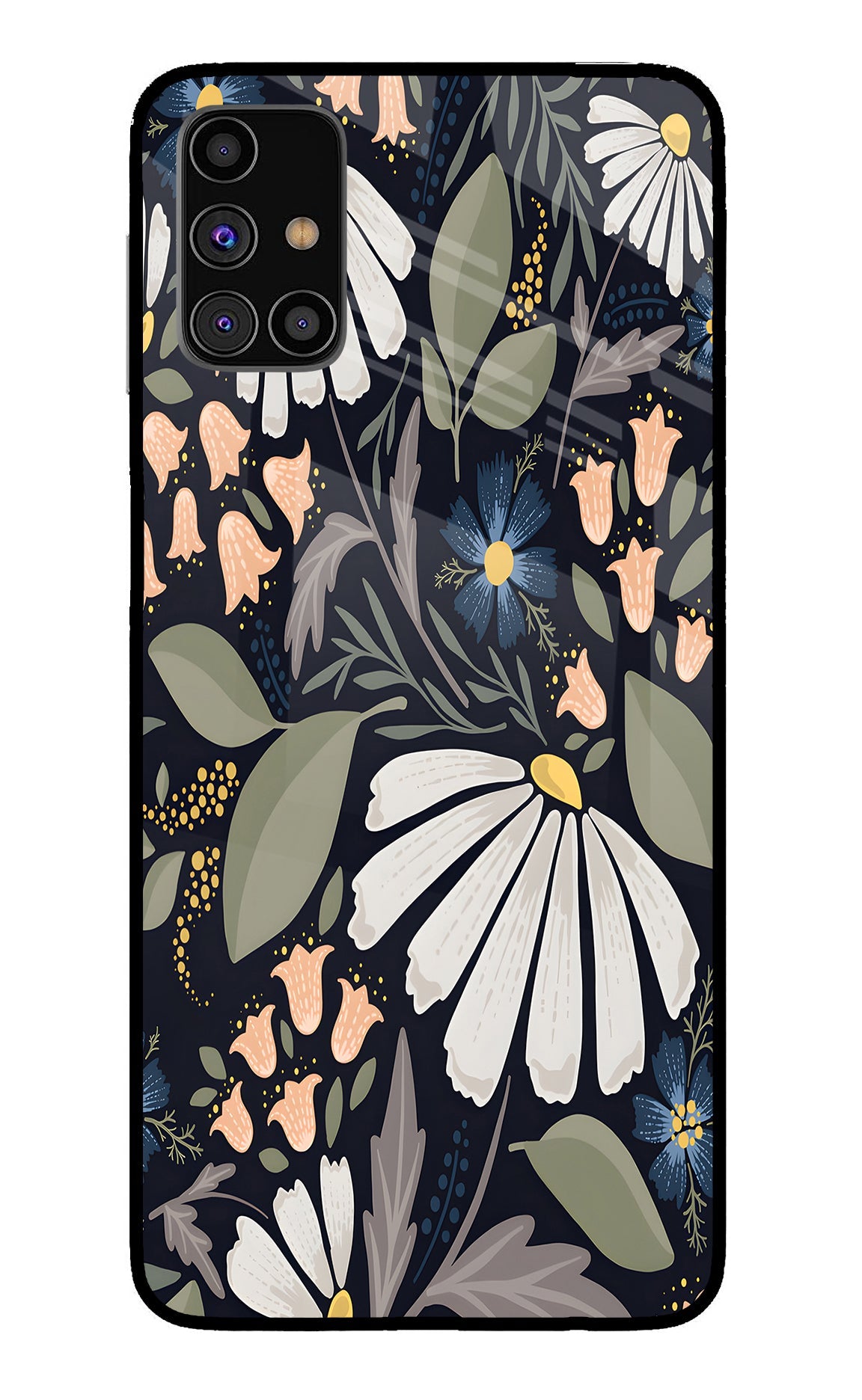 Flowers Art Samsung M31s Back Cover