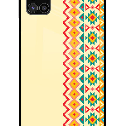 Ethnic Seamless Samsung M31s Glass Case Back Cover by Casekaro