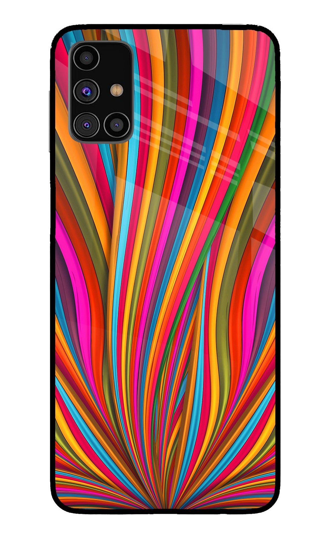 Trippy Wavy Samsung M31s Back Cover