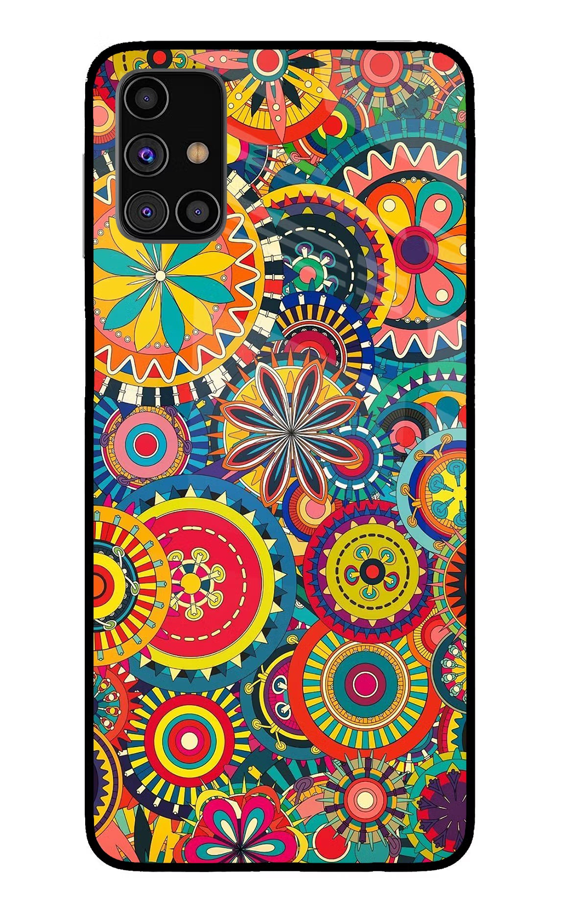 Gol Gol Art Samsung M31s Glass Case Back Cover by Casekaro