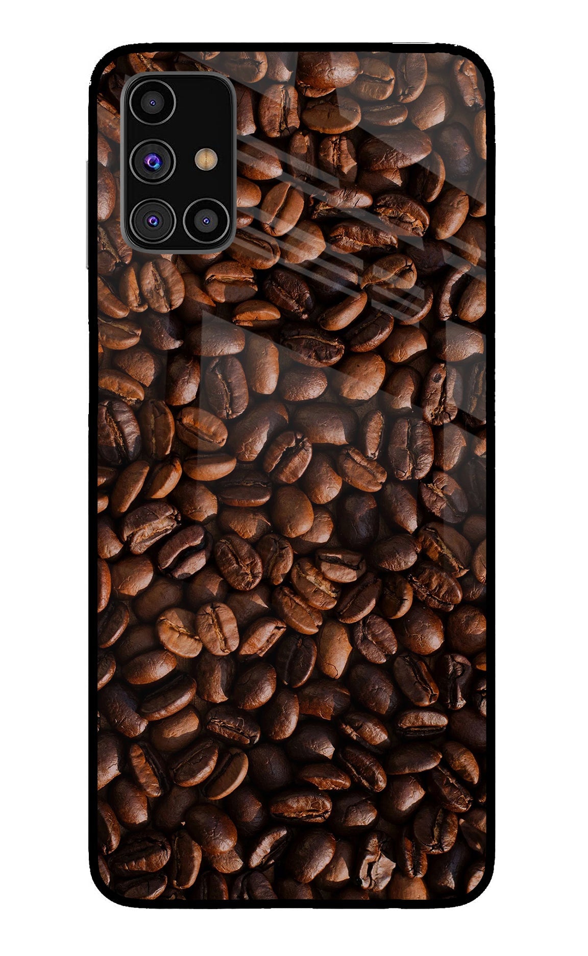 Coffee Beans Samsung M31s Glass Case