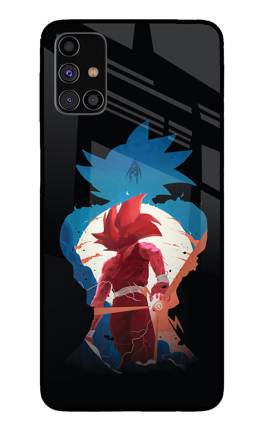 Goku Samsung M31s Back Cover, Glass case