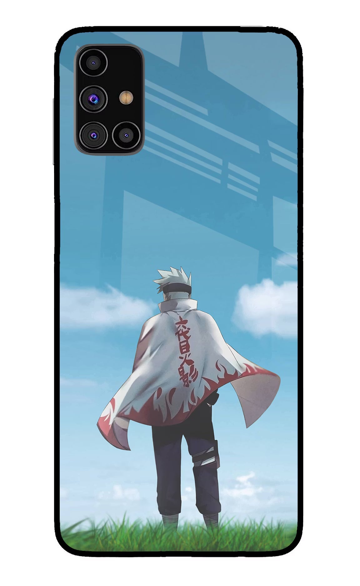 Kakashi Samsung M31s Glass Case Back Cover by Casekaro