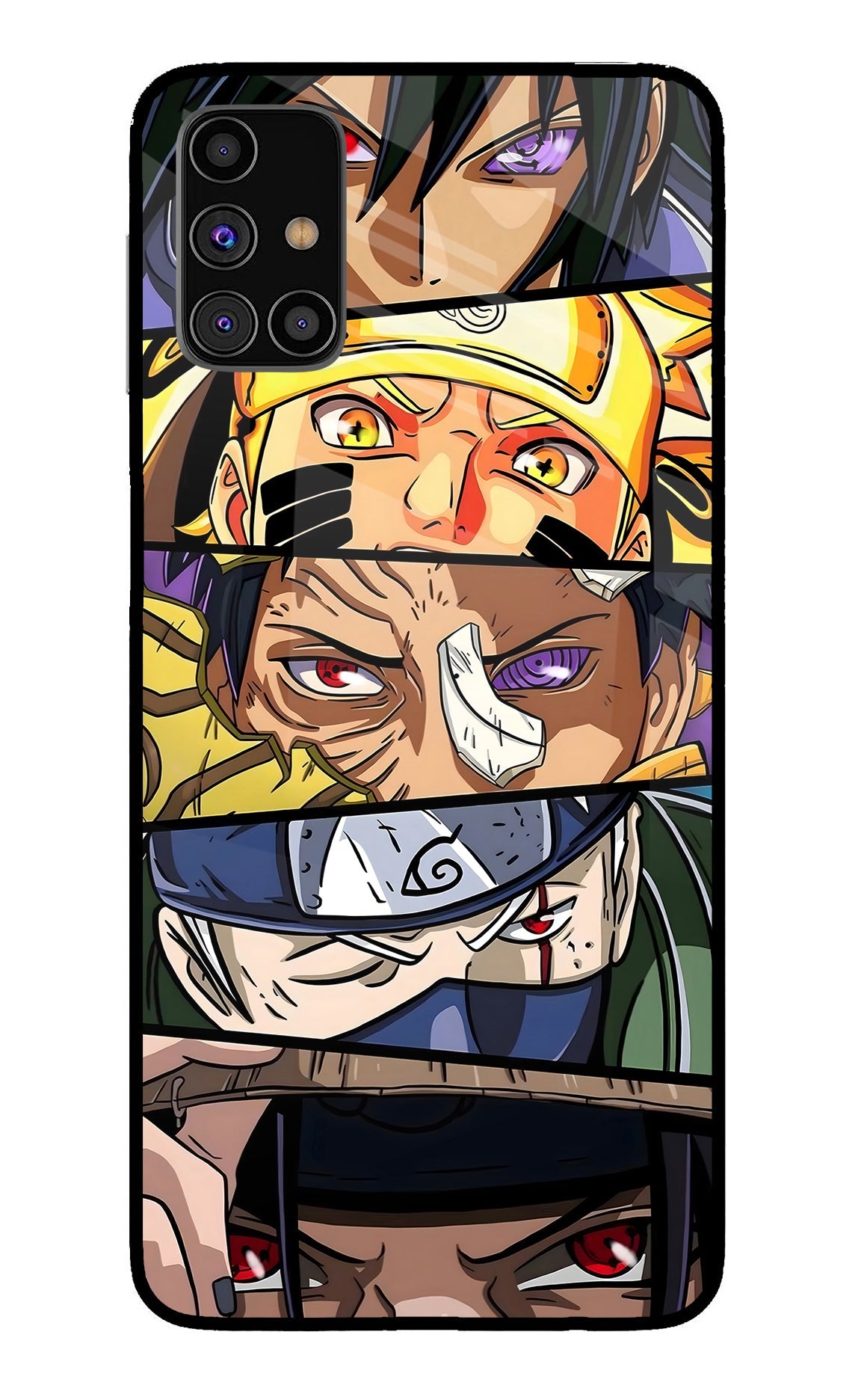 Naruto Character Samsung M31s Glass Case