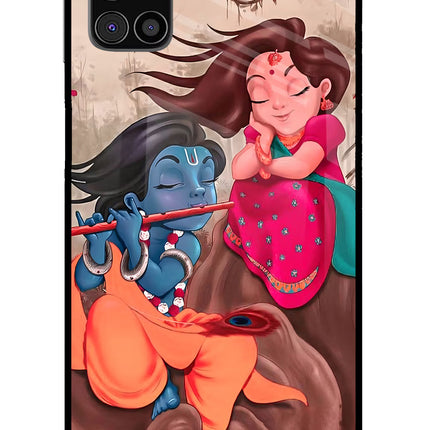 Radhe Krishna Samsung M31s Glass Case