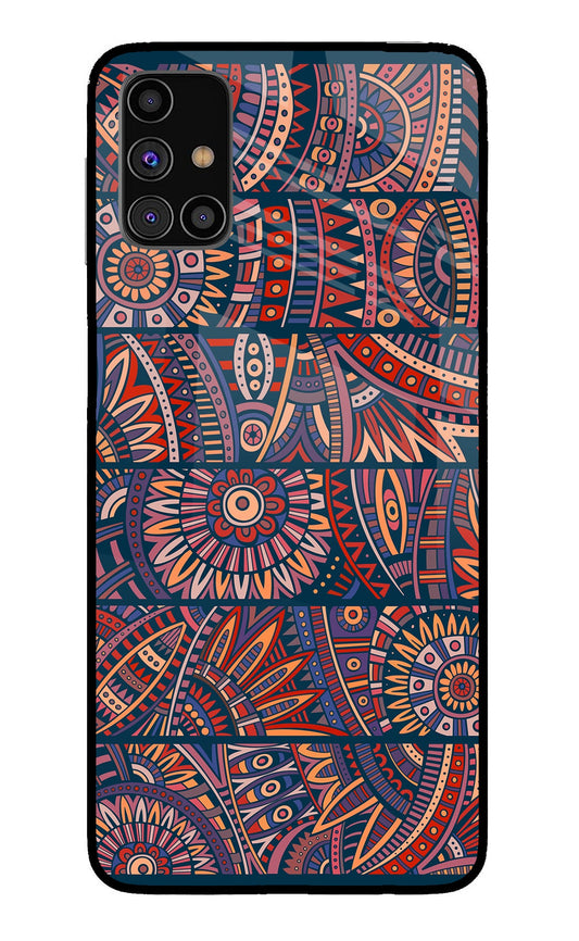 African Culture Design Samsung M31s Glass Case