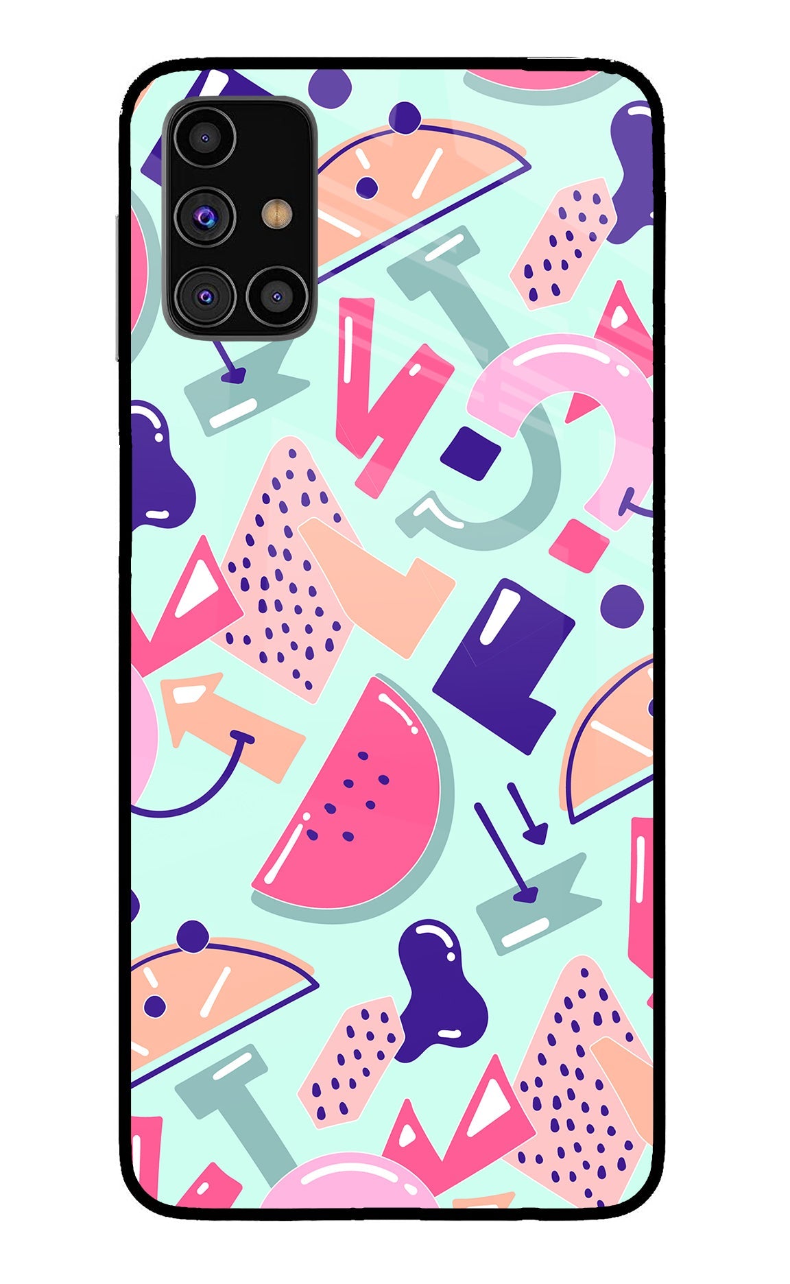 Doodle Pattern Samsung M31s Back Cover