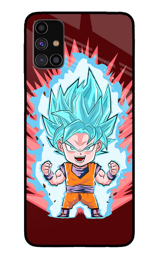 Goku Little Samsung M31s Glass Case