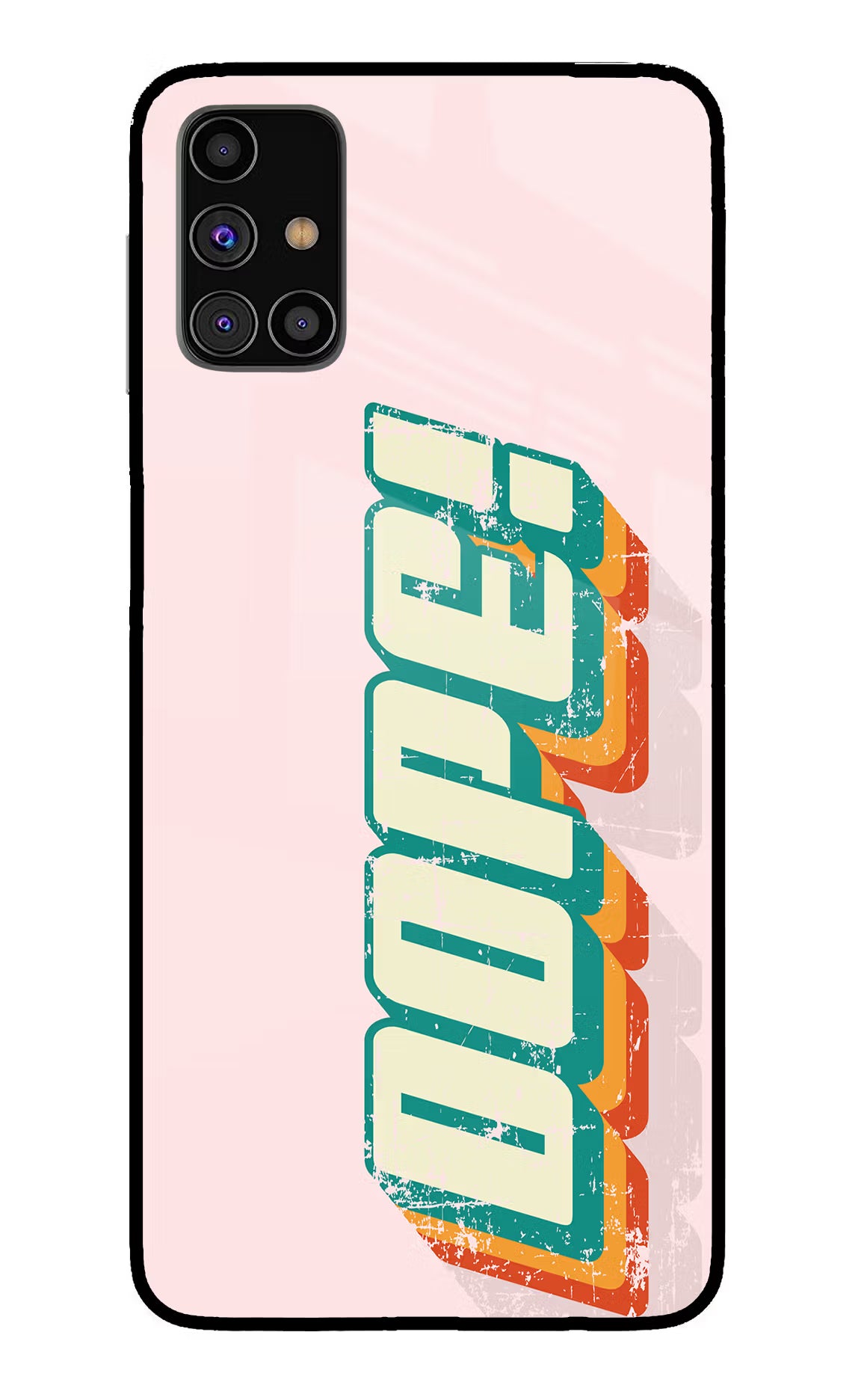 Dope Samsung M31s Glass Case Back Cover by Casekaro