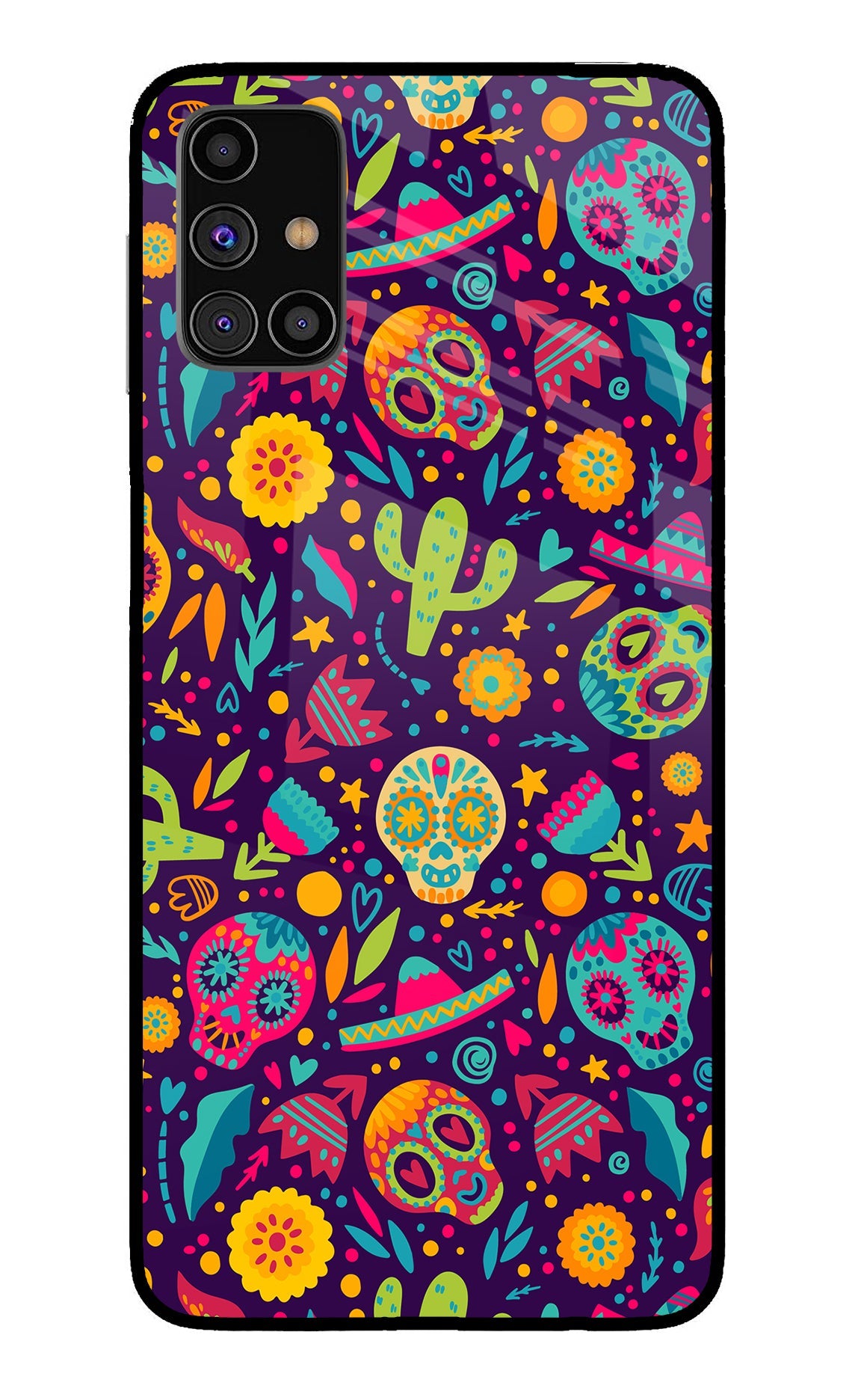 Mexican Design Samsung M31s Glass Case