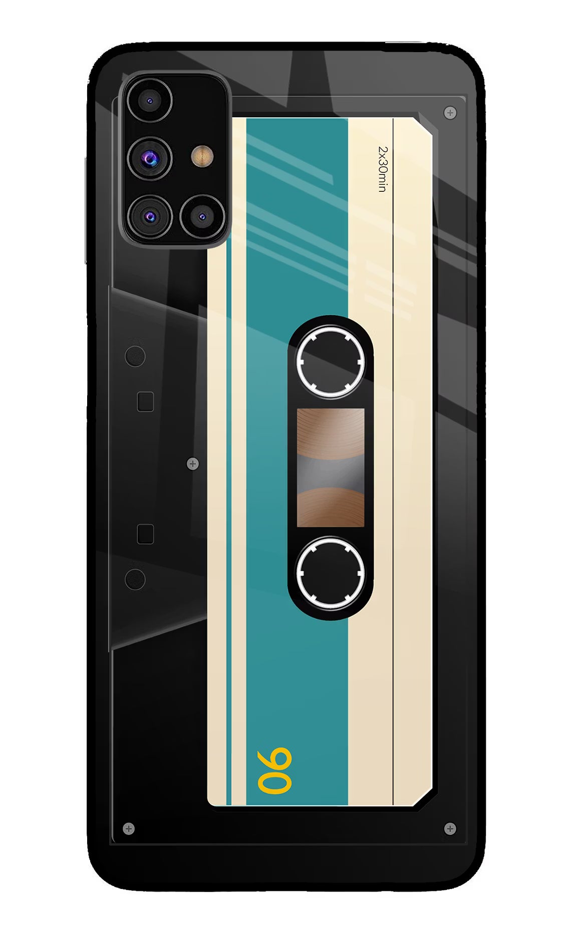 Cassette Samsung M31s Glass Case Back Cover by Casekaro