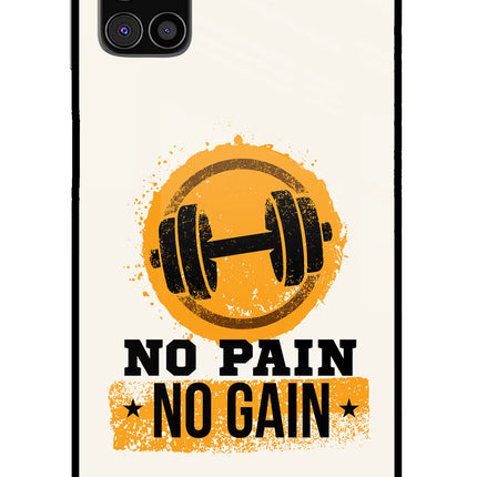 No Pain No Gain Samsung M31s Glass Case