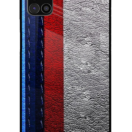 BMW Stripes Samsung M31s Glass Case