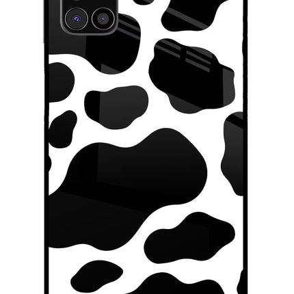 Cow Spots Samsung M31s Glass Case Back Cover by Casekaro