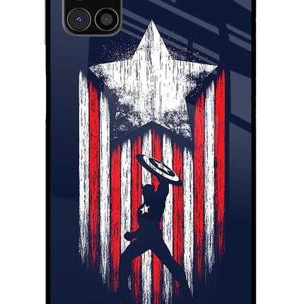 Captain America Marvel Art Samsung M31s Glass Case