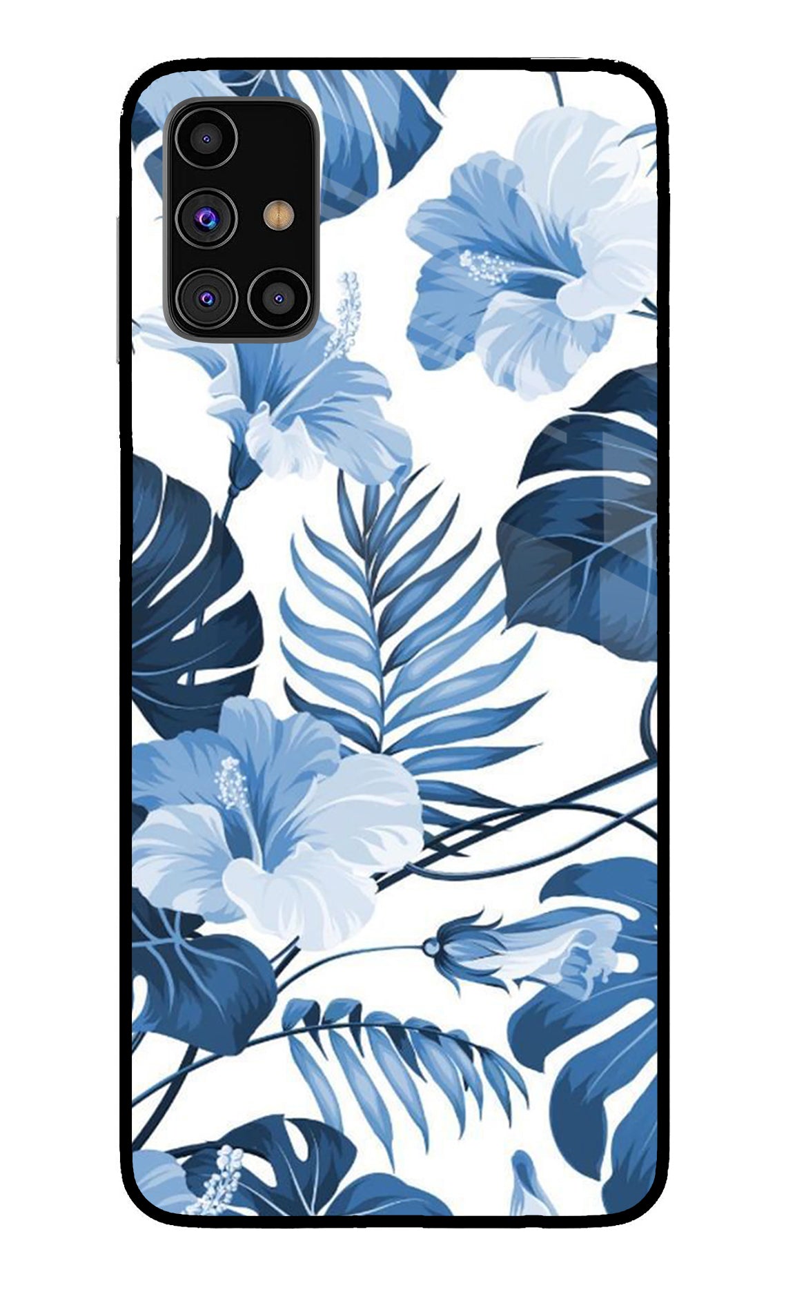 Fabric Art Samsung M31s Glass Case