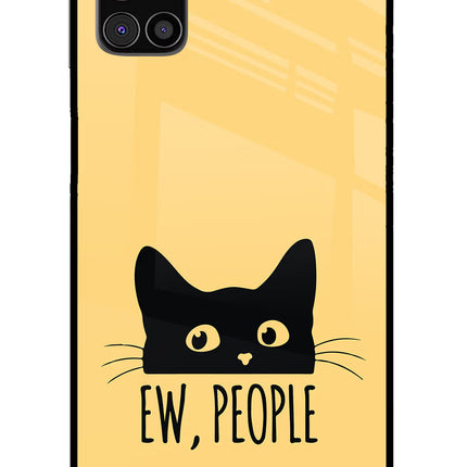 Ew People Catitude Samsung M31s Glass Case