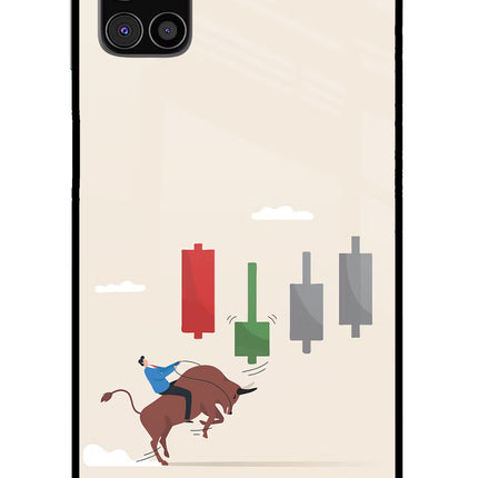 Bull Trading Momentum Samsung M31s Glass Case Back Cover by Casekaro