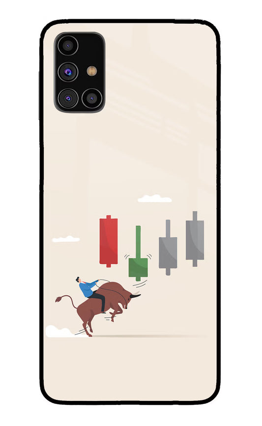 Bull Trading Momentum Samsung M31s Glass Case