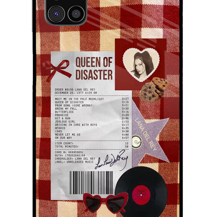 Queen of Disaster Samsung M31s Glass Case Back Cover by Casekaro