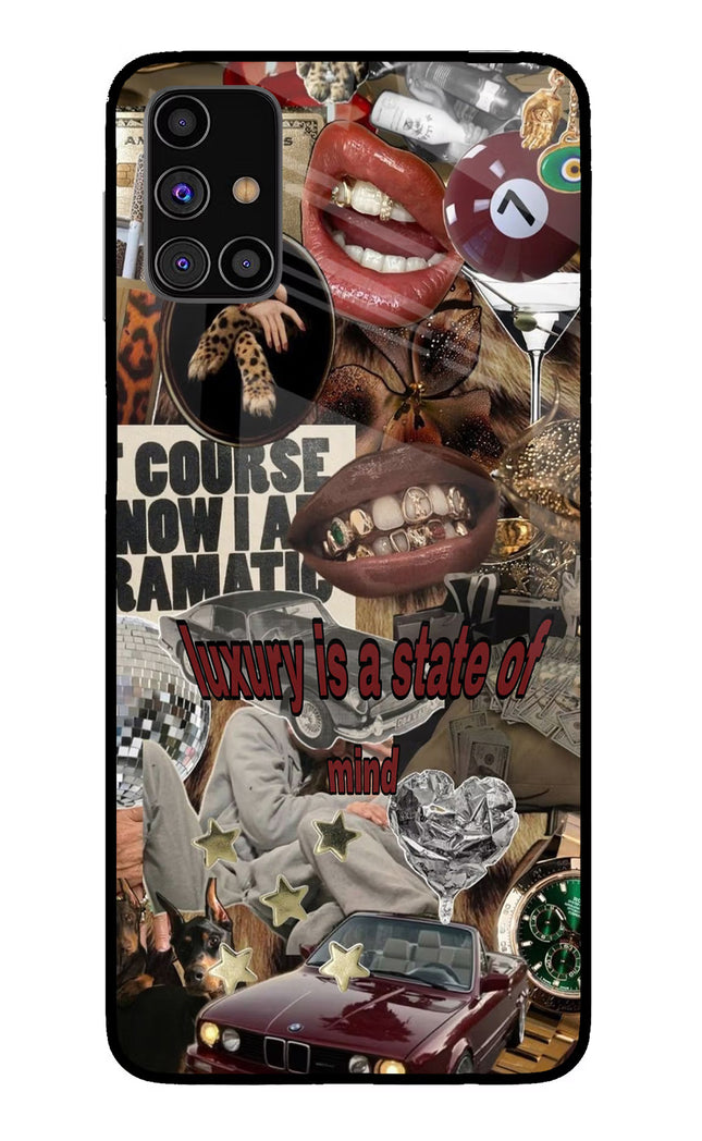 Luxury Samsung M31s Glass Case