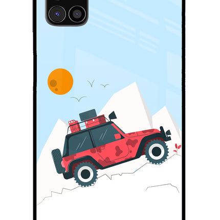 Mountain Trail Beast Samsung M31s Glass Case Back Cover by Casekaro