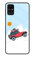 Mountain Trail Beast Samsung M31s Glass Case