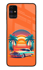 Palm Drive 80s Samsung M31s Glass Case