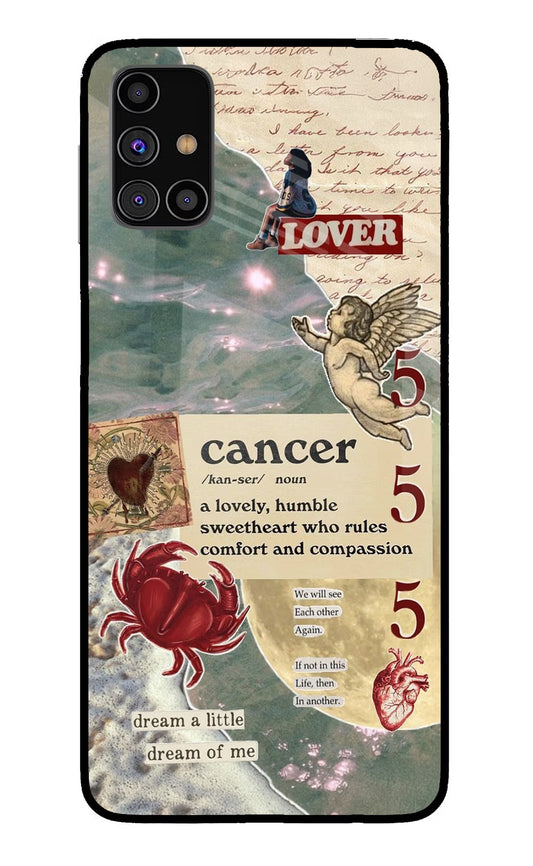 Cancer Zodiac Samsung M31s Glass Case