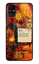 Leo Zodiac Samsung M31s Glass Case