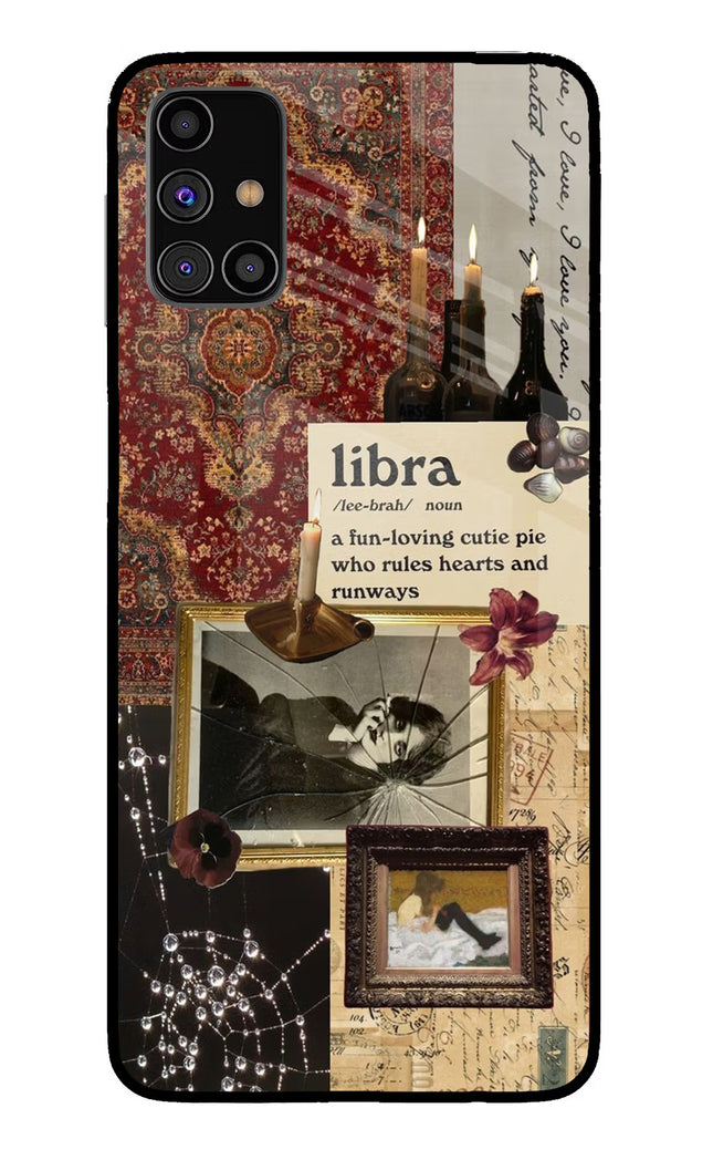 Libra Zodiac Samsung M31s Glass Case