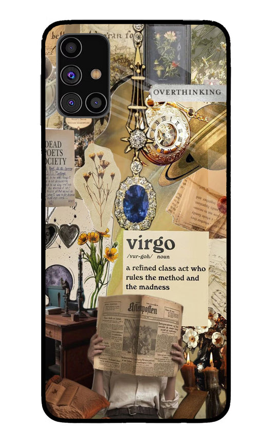 Virgo Zodiac Samsung M31s Glass Case