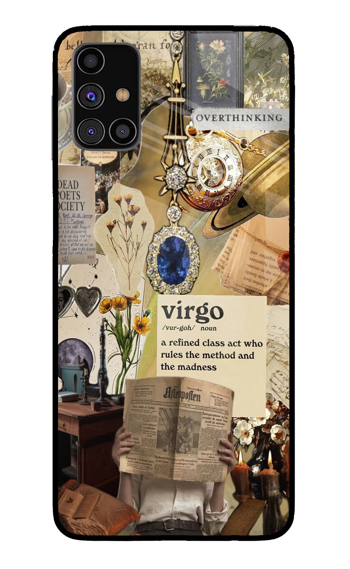 Virgo Zodiac Samsung M31s Glass Case Back Cover by Casekaro