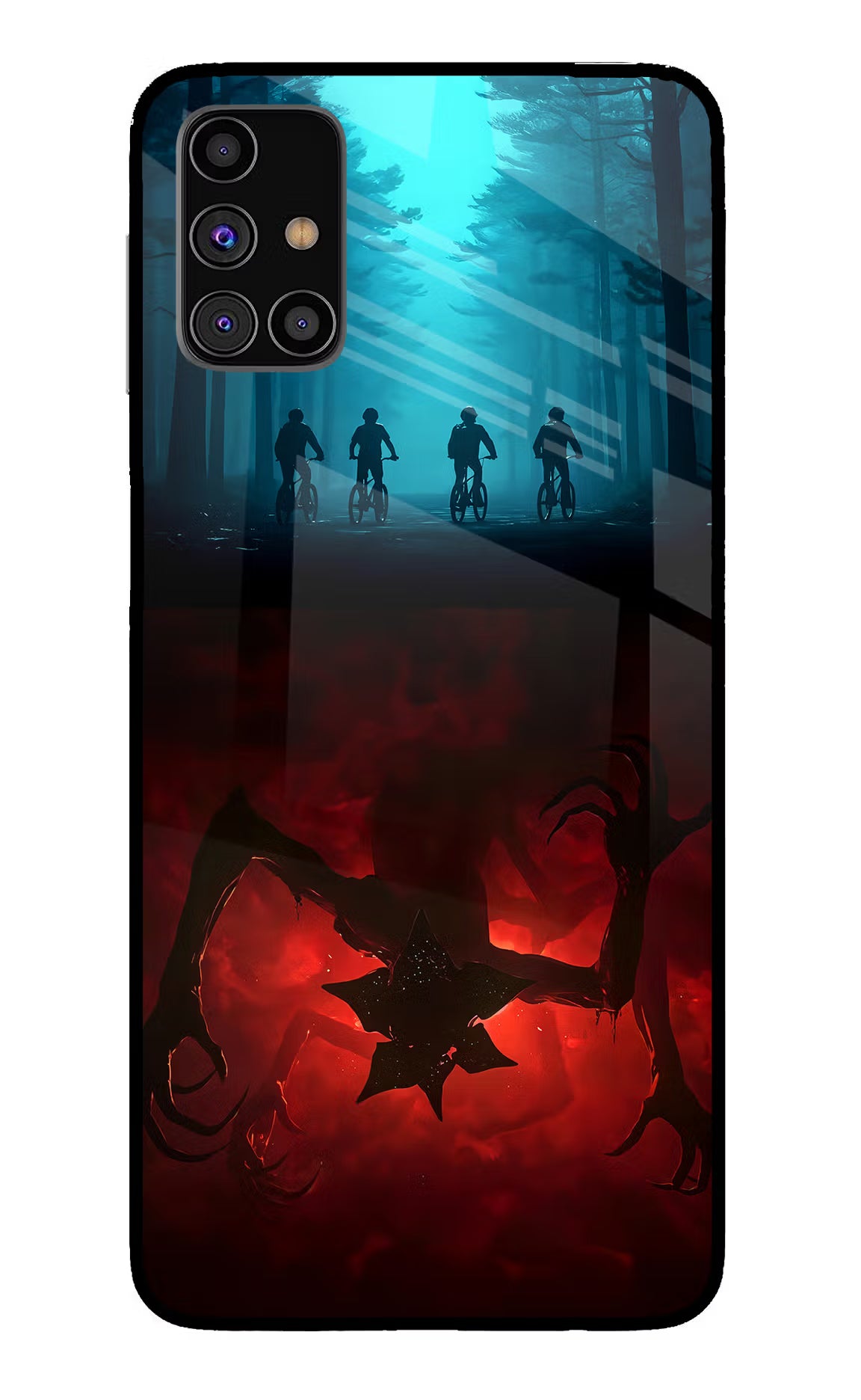 Ordinary Things Downside Up Samsung M31s Glass Case Back Cover by Casekaro