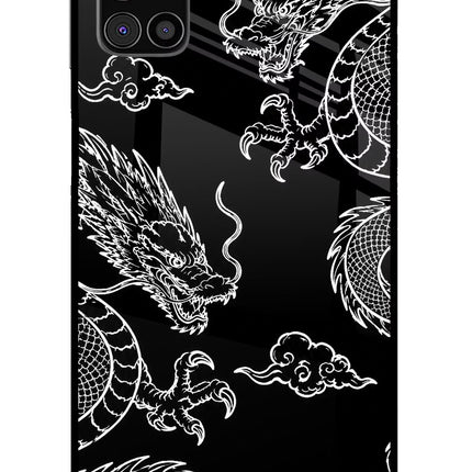 Twin Dragons Samsung M31s Glass Case