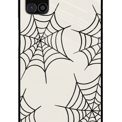 Spider Web Samsung M31s Glass Case Back Cover by Casekaro