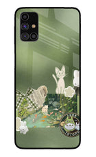 Aesthetic anime Samsung M31s Glass Case