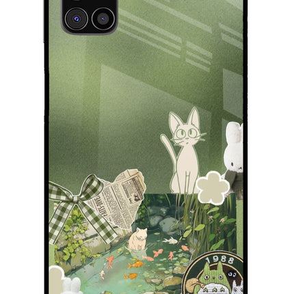 Aesthetic anime Samsung M31s Glass Case Back Cover by Casekaro