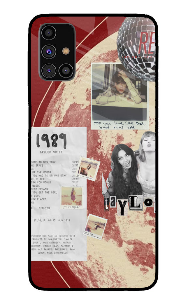 Taylor Swift Samsung M31s Glass Case