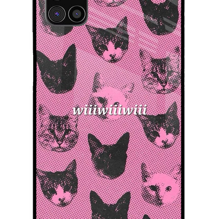 Pink Cats Samsung M31s Glass Case Back Cover by Casekaro
