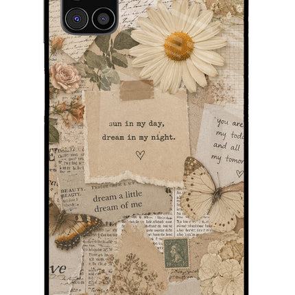 Vintage case Samsung M31s Glass Case Back Cover by Casekaro