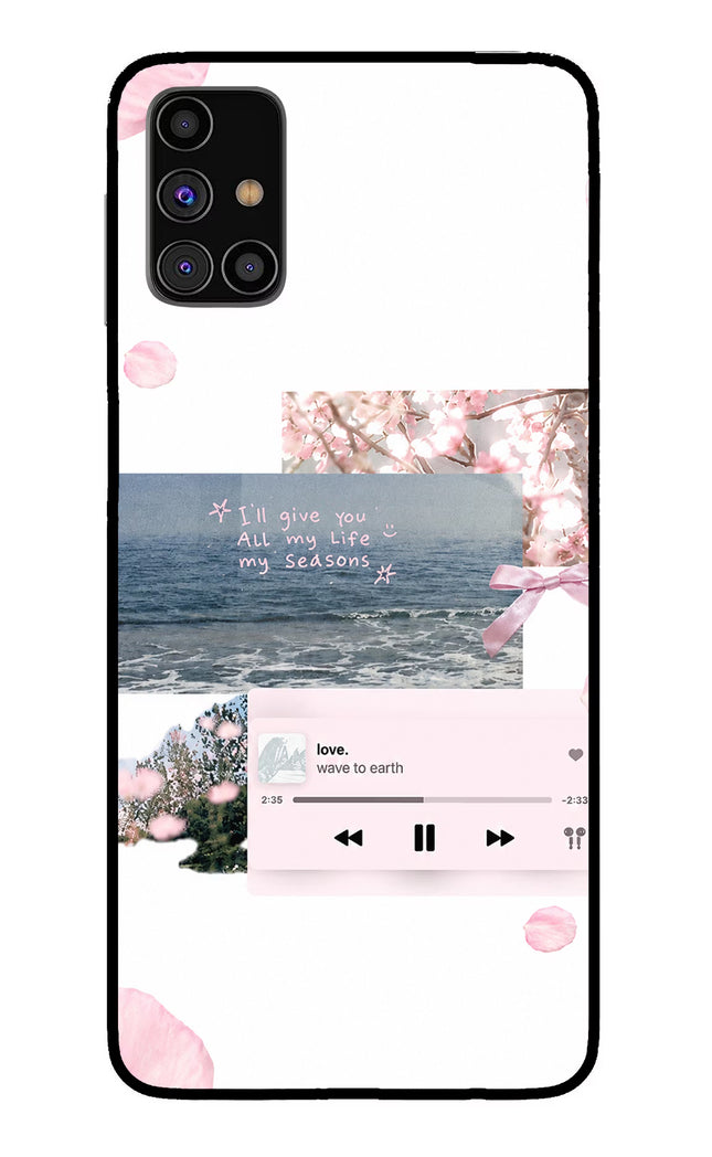 Wave to earth Samsung M31s Glass Case