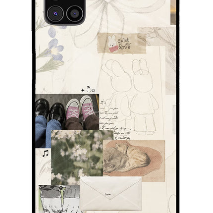 Soft Aesthetic Samsung M31s Glass Case Back Cover by Casekaro