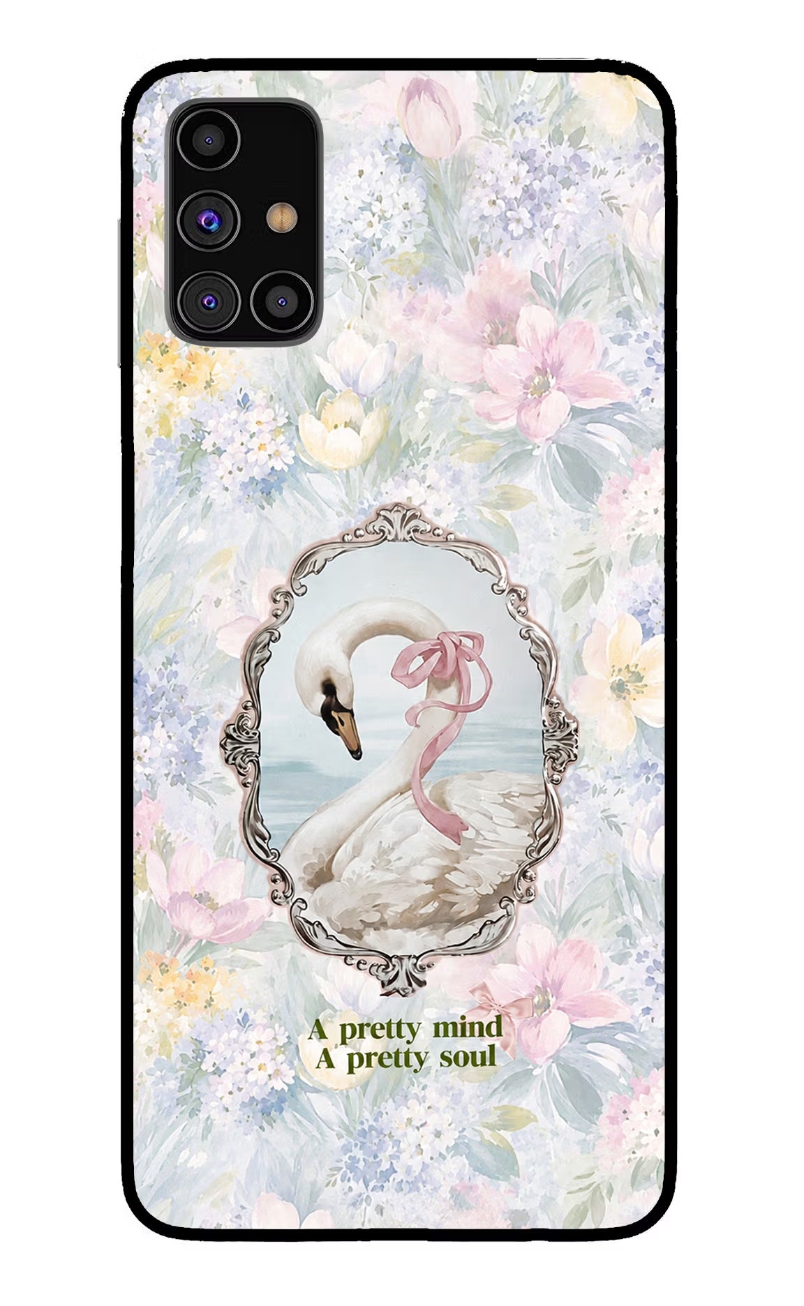 Pretty Mind Pretty Soul Samsung M31s Glass Case