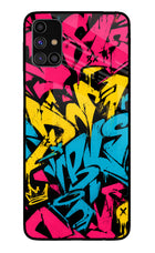 Graffiti Vibe Samsung M31s Glass Case